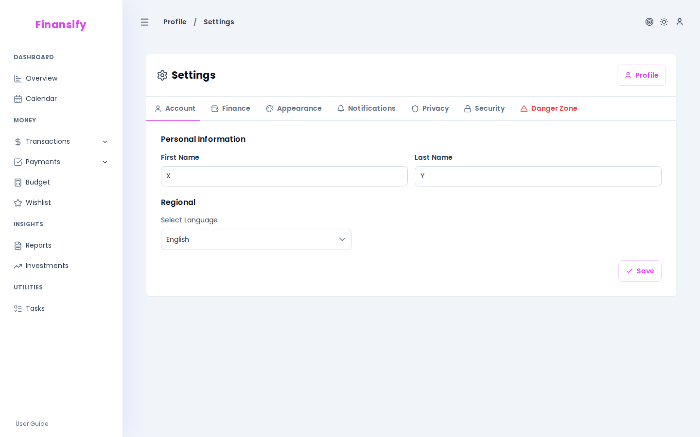 Privacy section — toggles: marketing emails, analytics cookies, marketing cookies. Below, a consent history table with dates